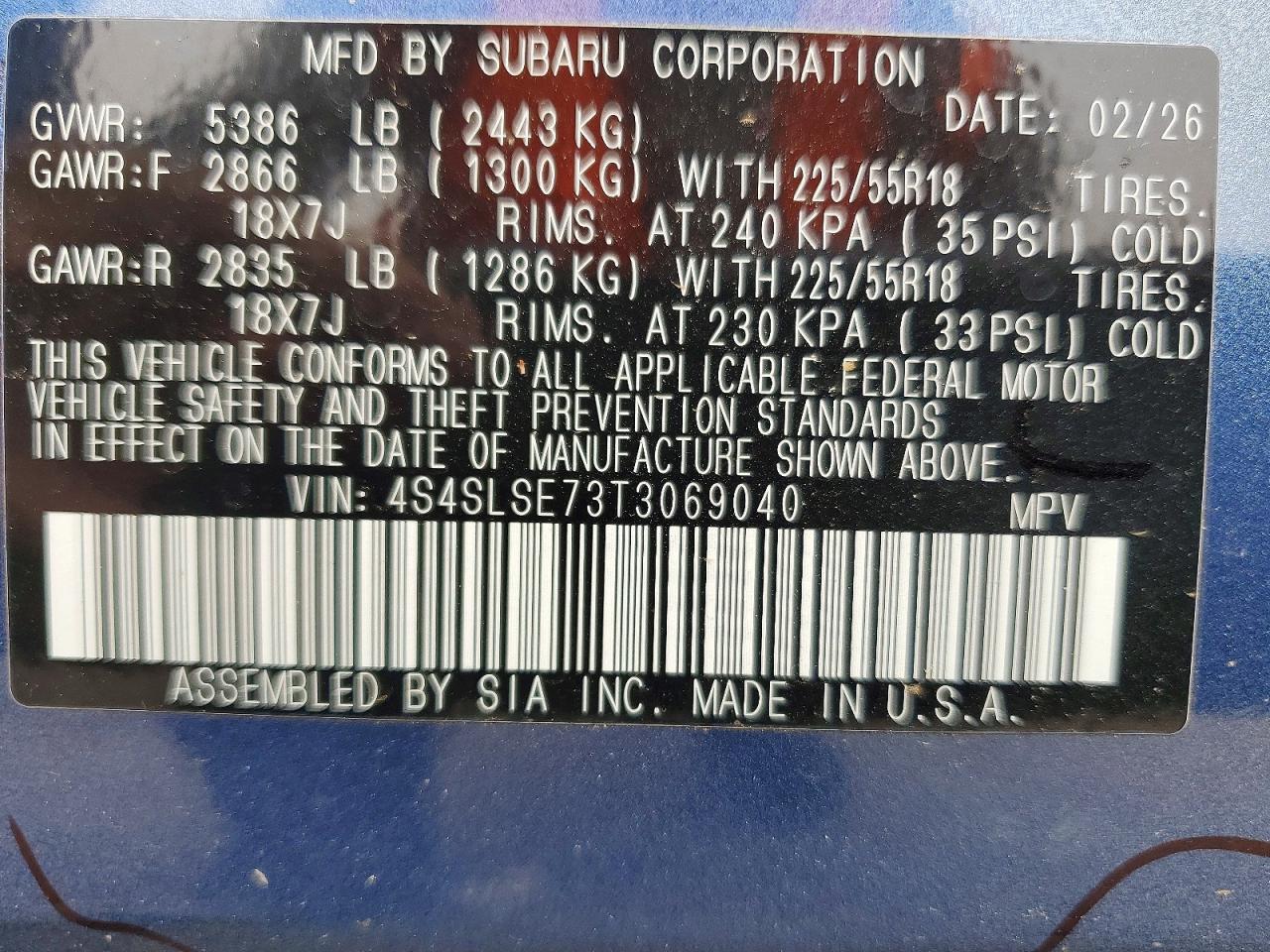 2026 SUBARU FORESTER