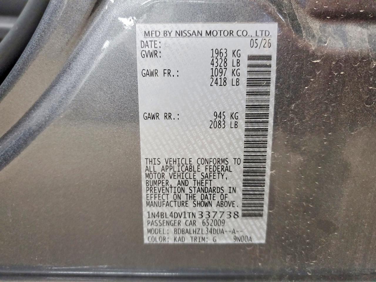 2026 NISSAN ALTIMA