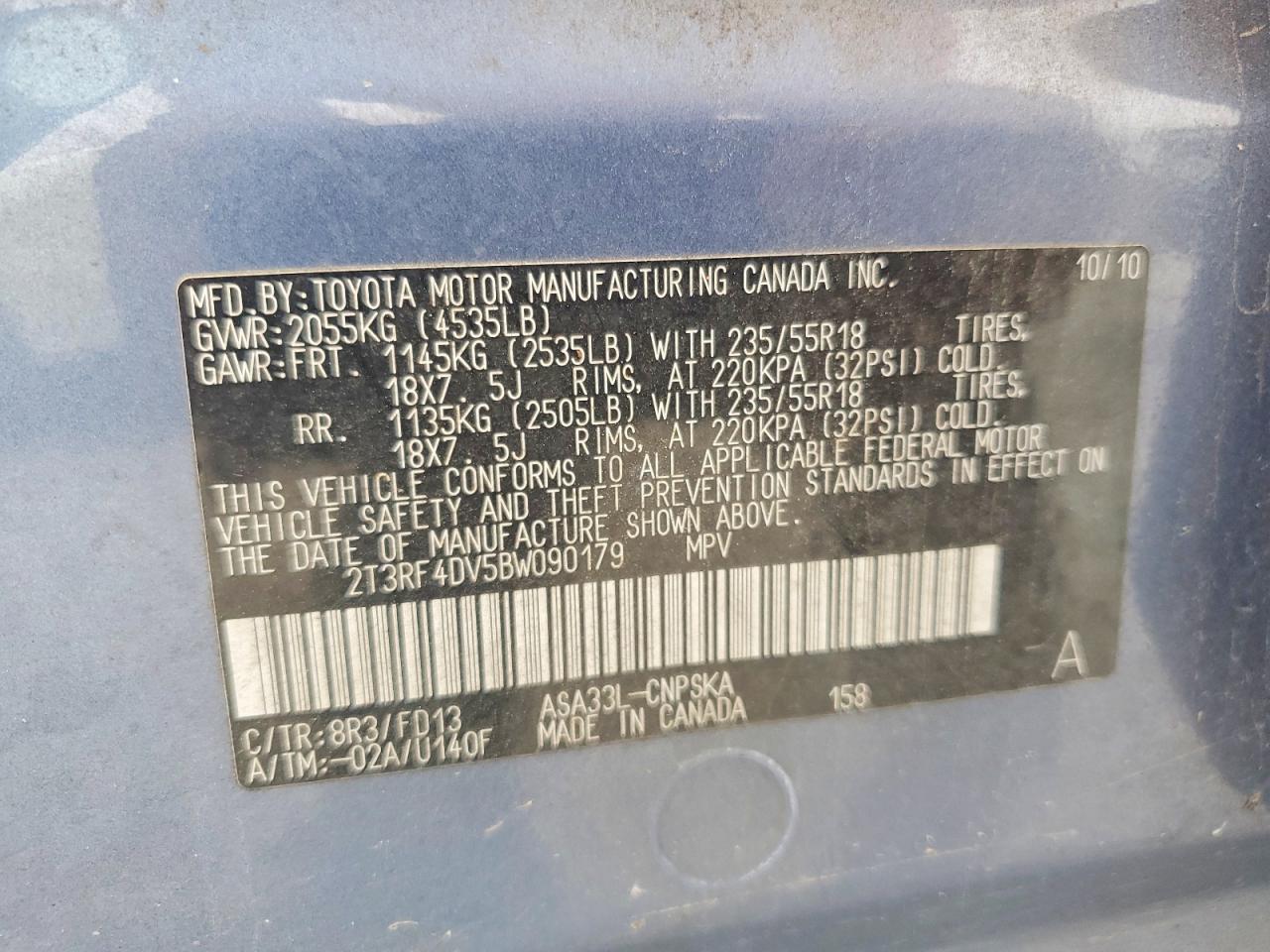 2011 TOYOTA RAV4