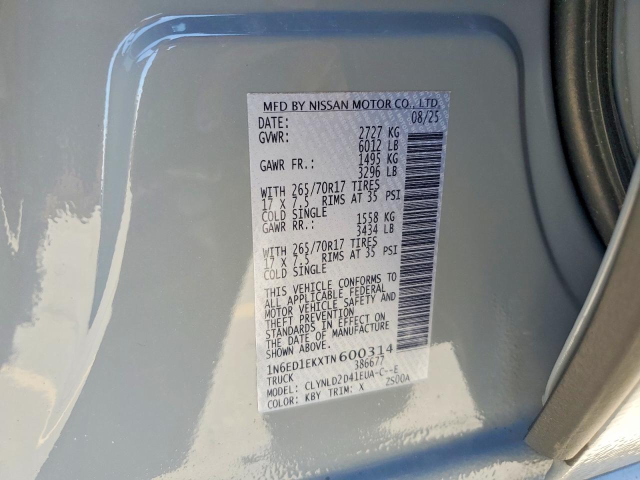 2026 NISSAN FRONTIER