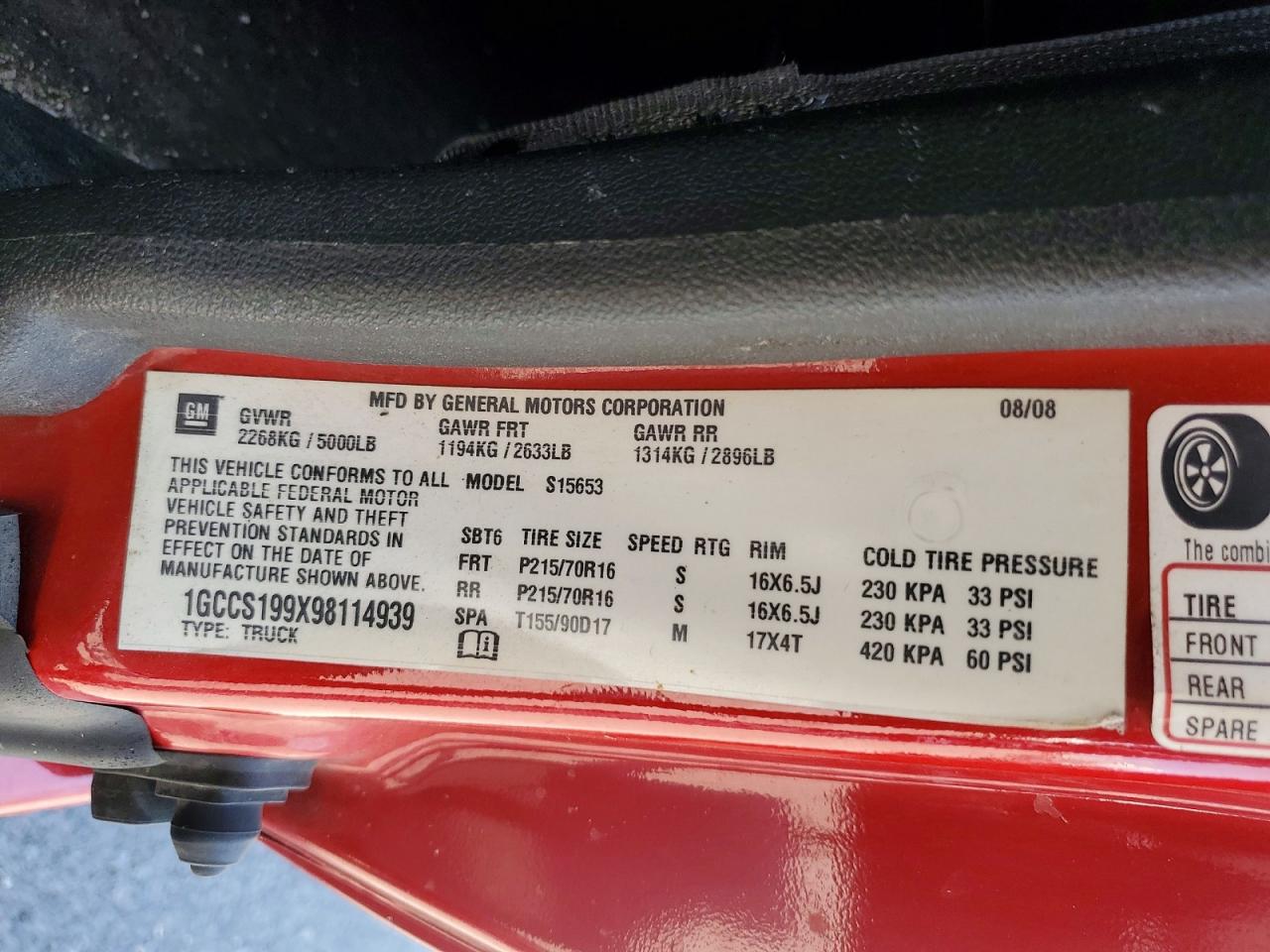 2009 CHEV COLORADO