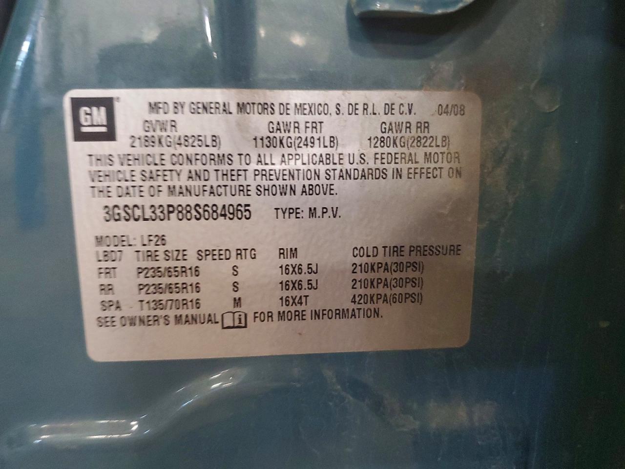 2008 SATURN VUE