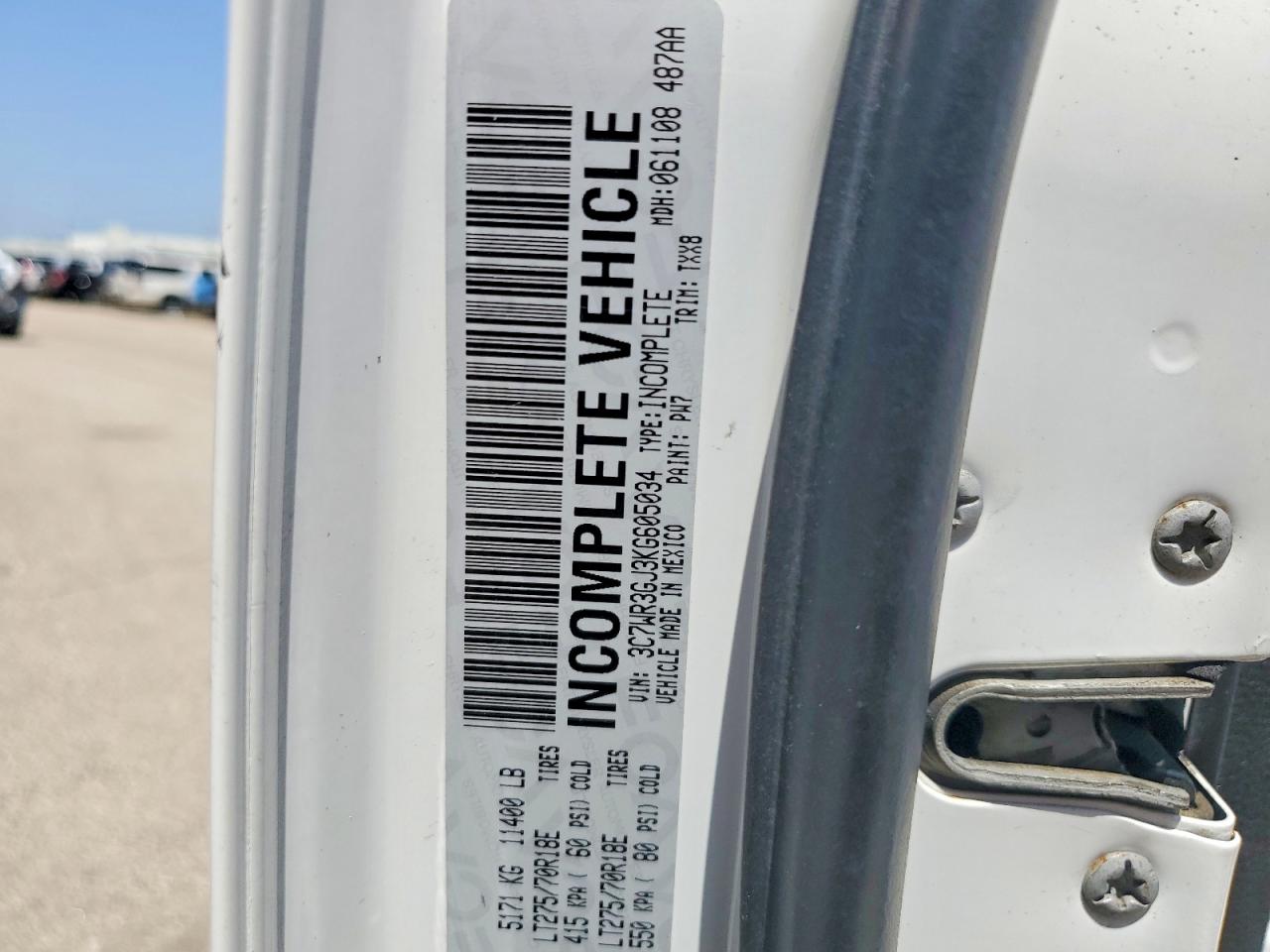 2019 RAM 3500