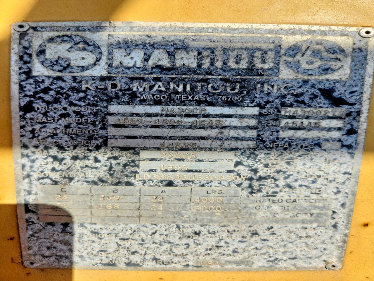 1995 MANITOU CONSTRUCTI