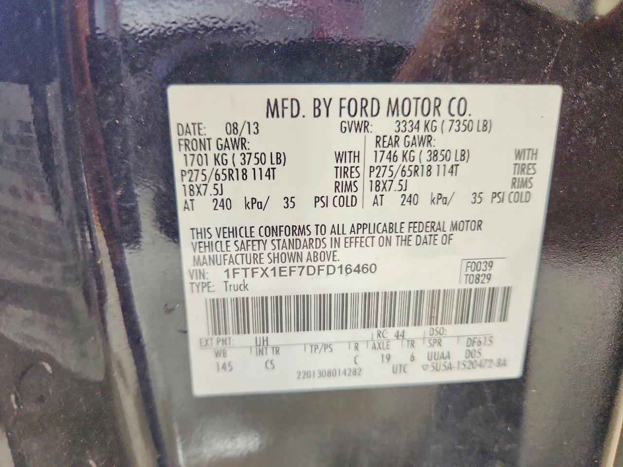 2013 FORD F150