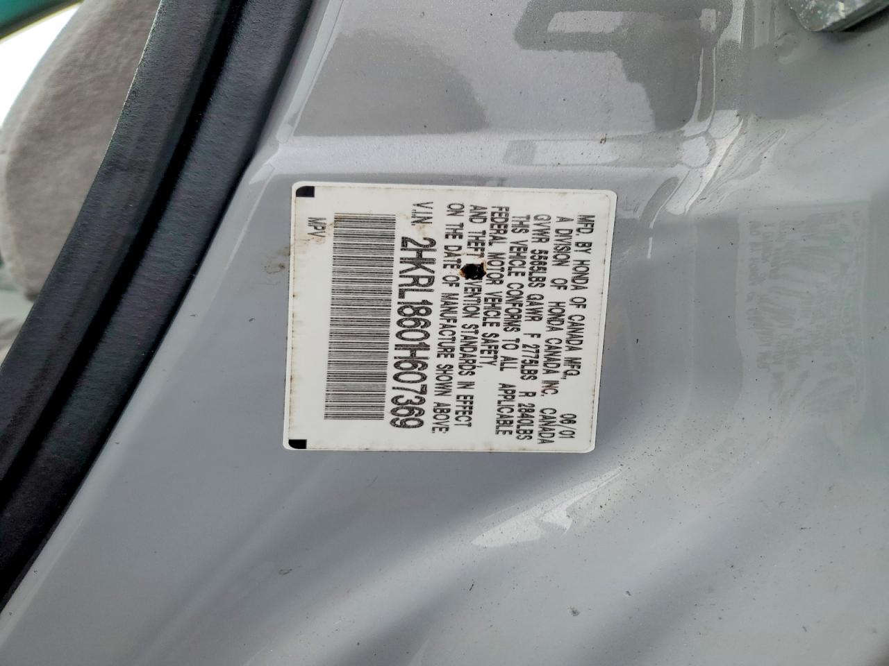 2001 HONDA ODYSSEY