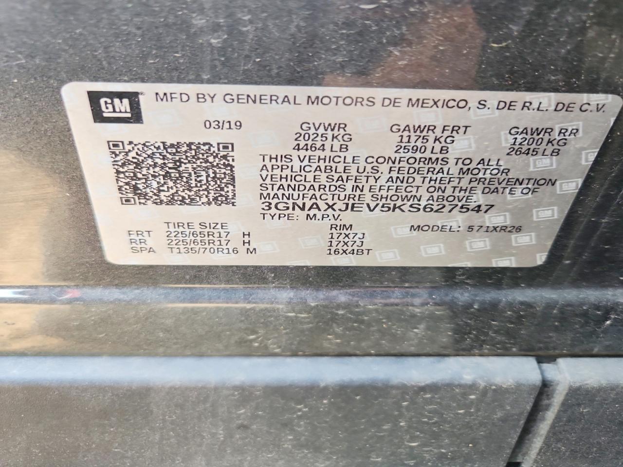 2019 CHEVROLET EQUINOX
