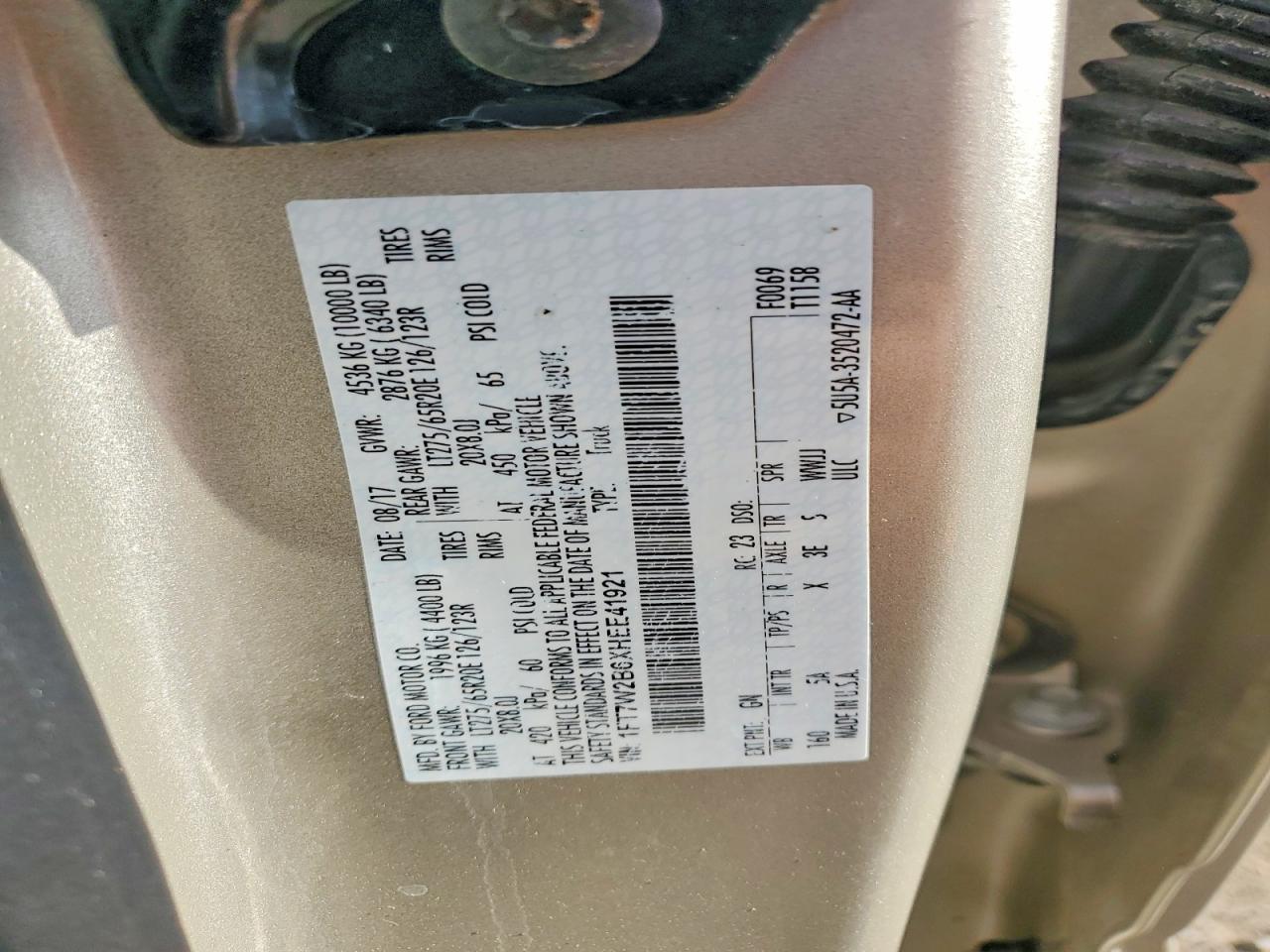 2017 FORD F250