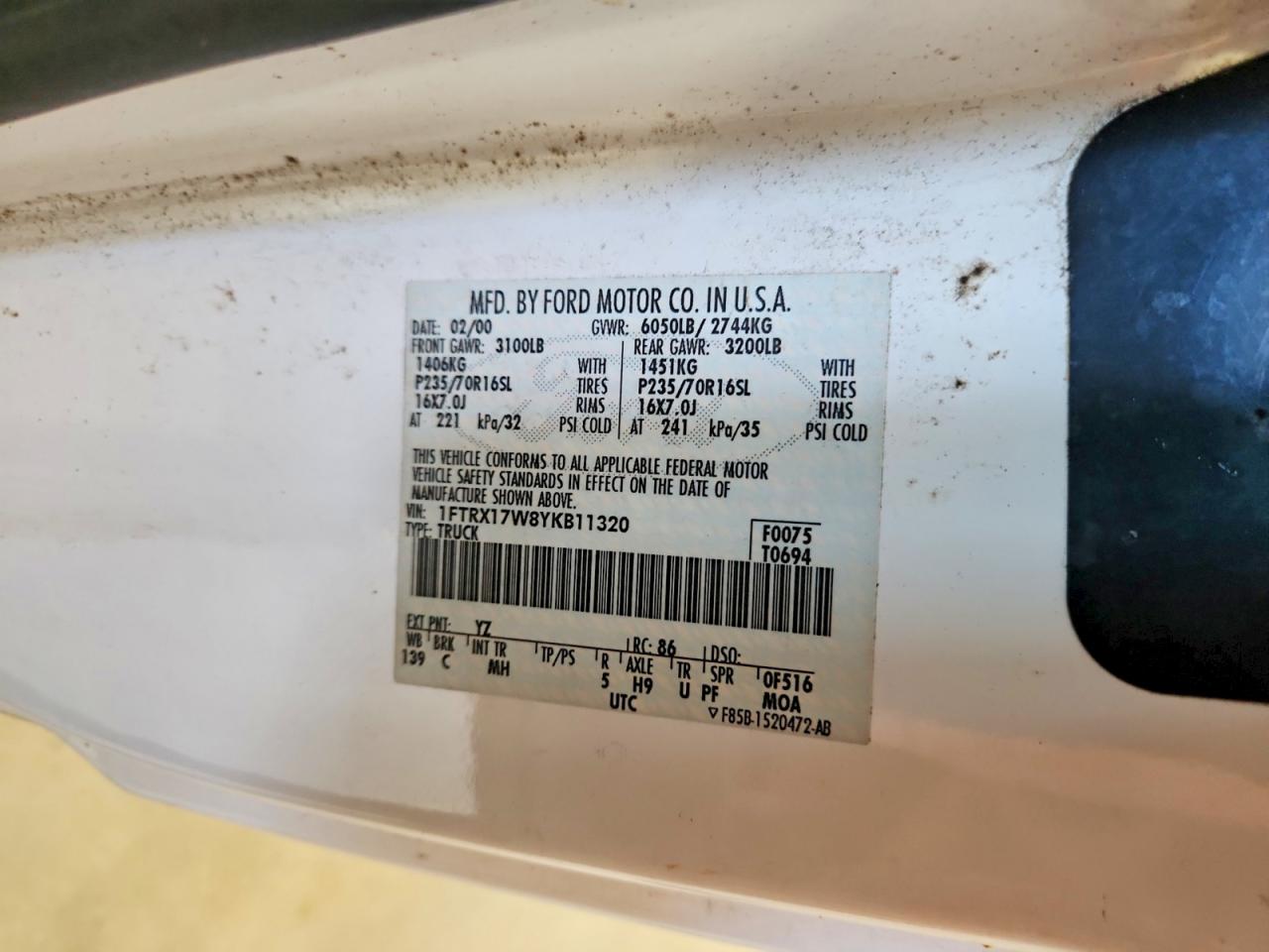 2000 FORD F150