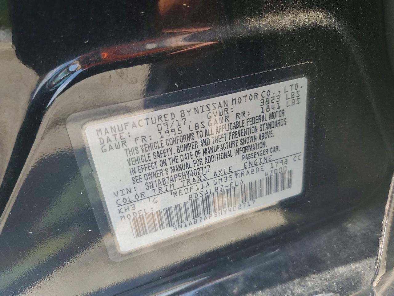 2017 NISSAN SENTRA