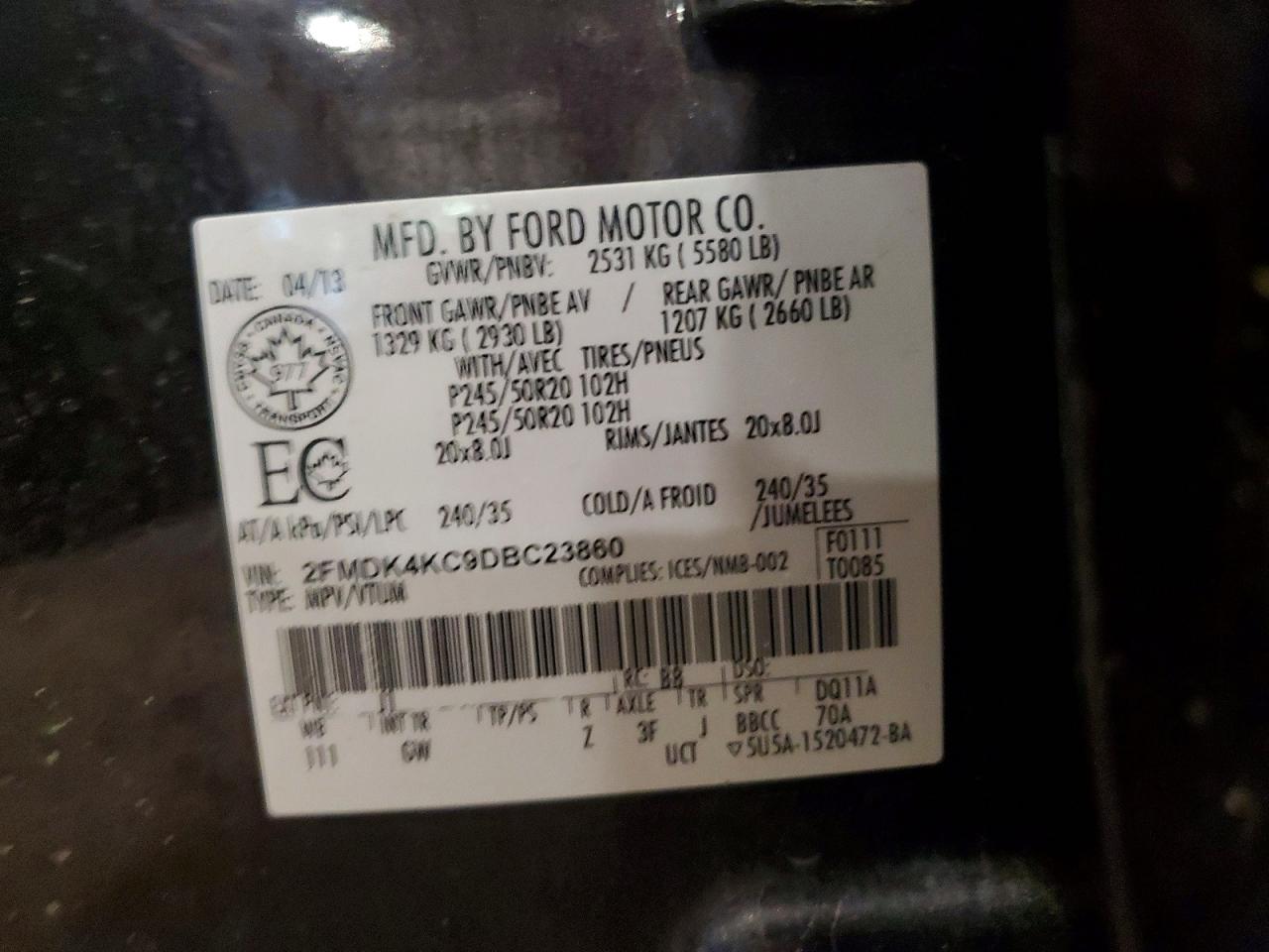 2013 FORD EDGE