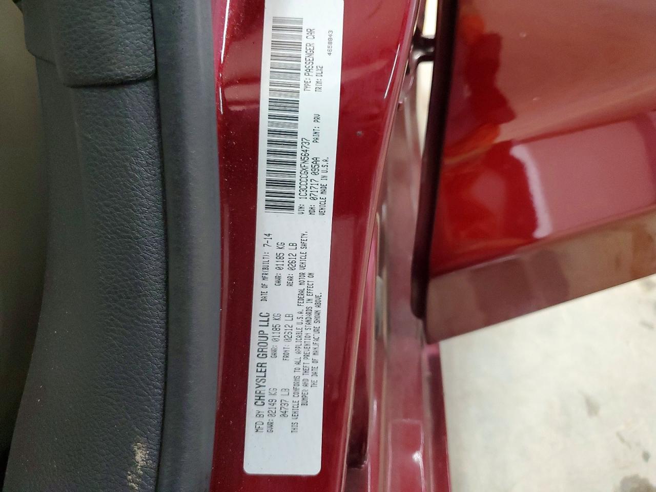 2015 CHRYSLER 200
