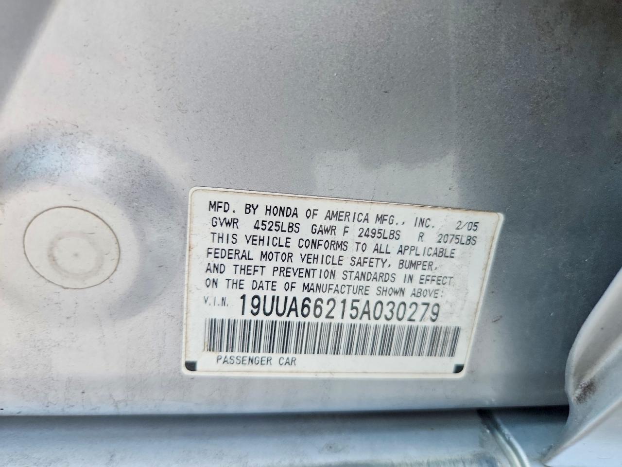 2005 ACURA TL