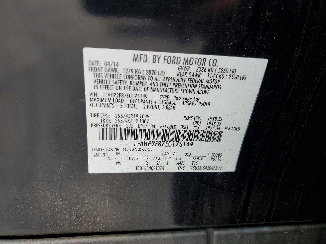 2014 FORD TAURUS