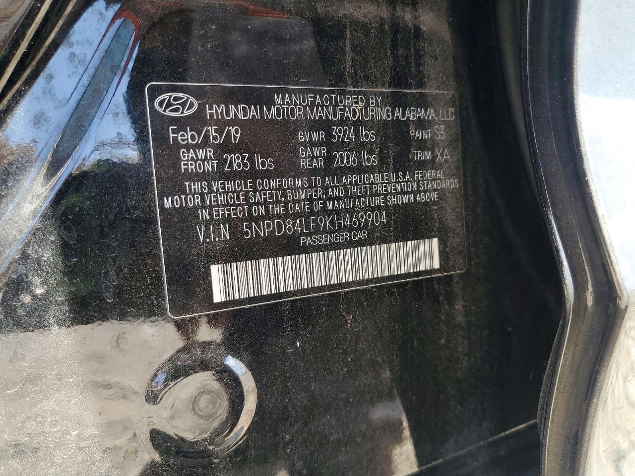 2019 HYUNDAI ELANTRA