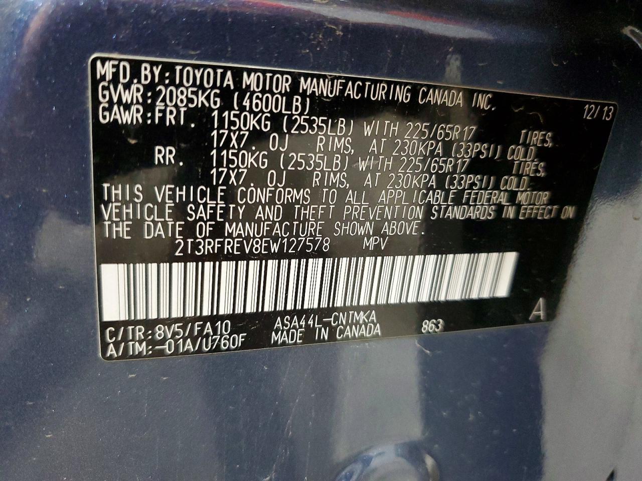 2014 TOYOTA RAV4
