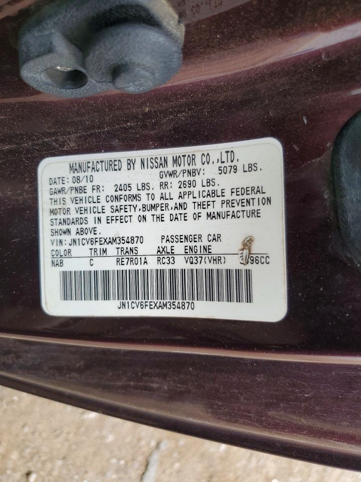 2010 INFINITI G37
