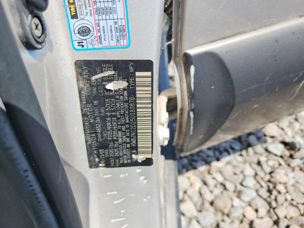 2005 HYUNDAI TUCSON