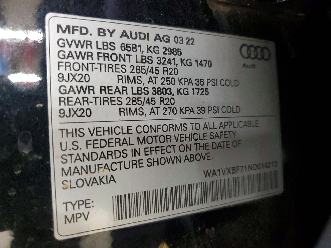 2022 AUDI Q7
