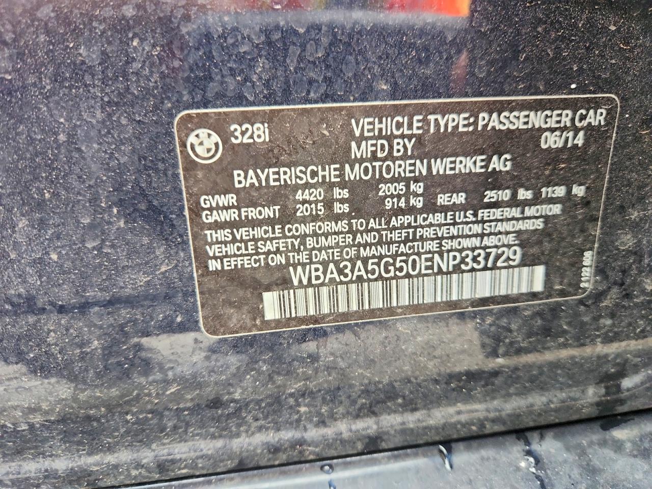 2014 BMW 3 SERIES