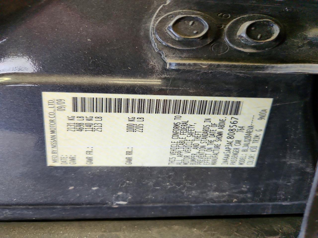 2010 NISSAN MAXIMA