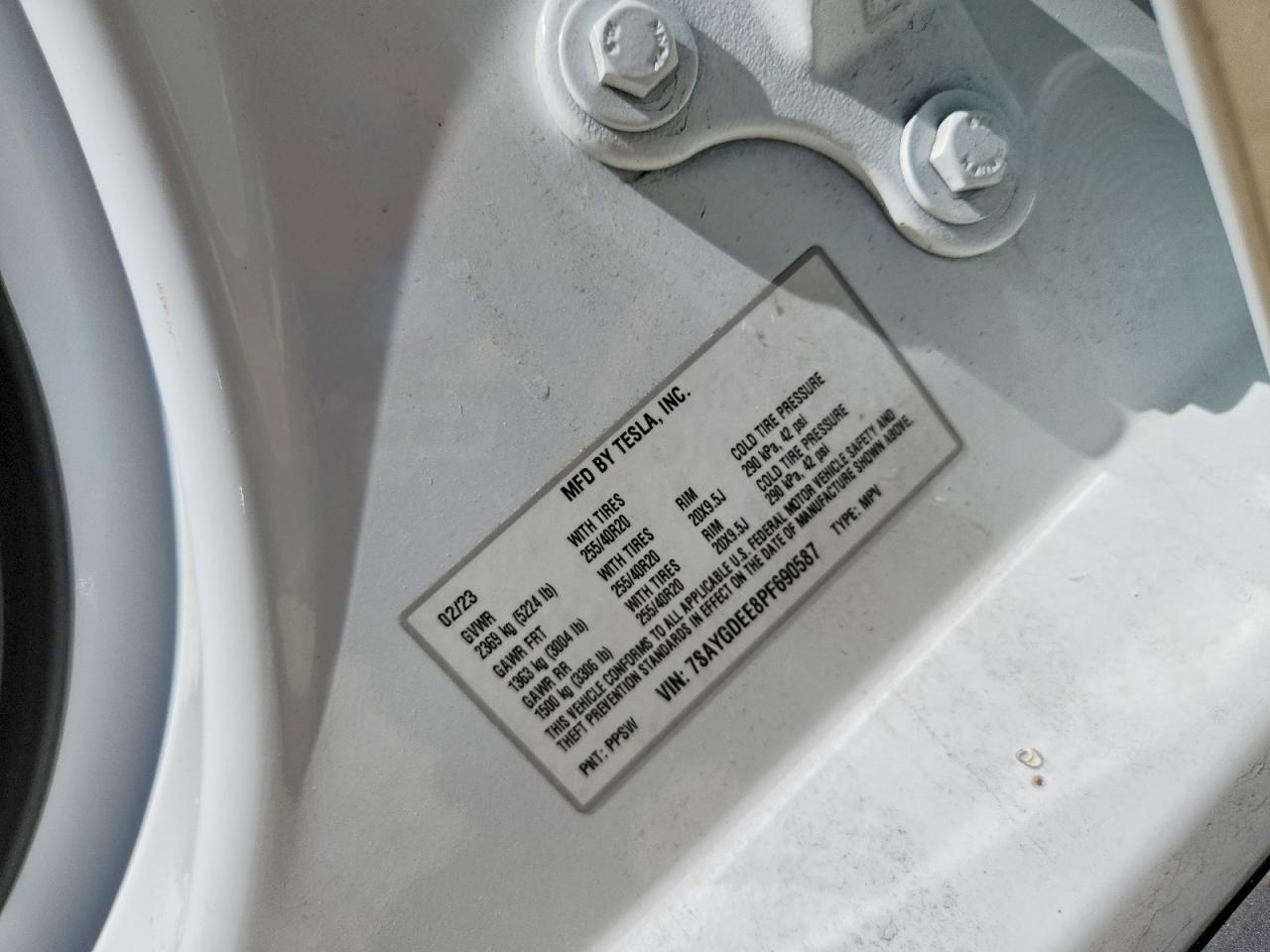 2023 TESLA MODEL Y