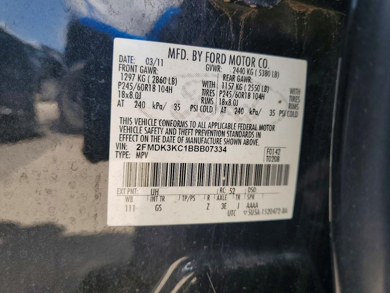 2011 FORD EDGE