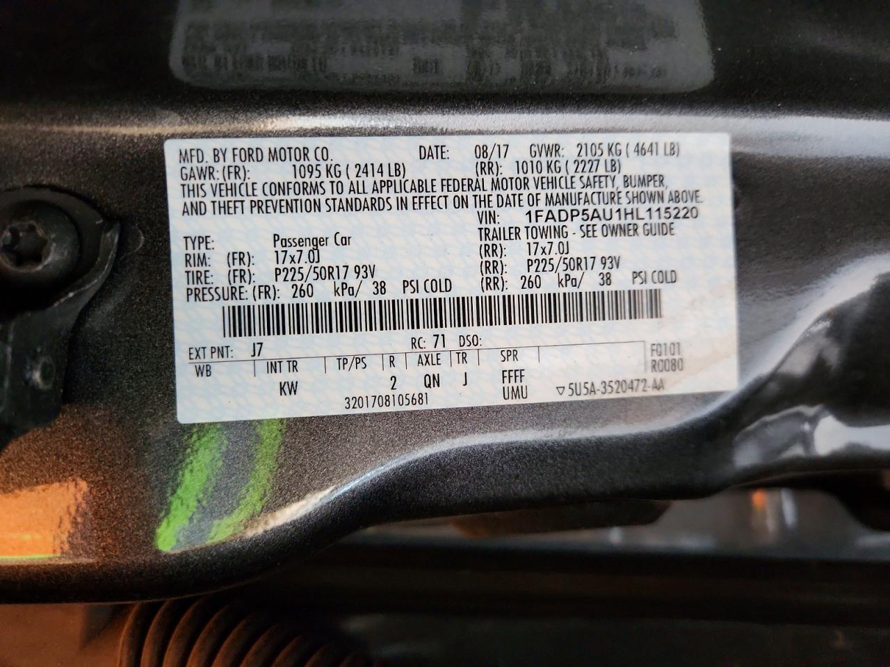 2017 FORD CMAX