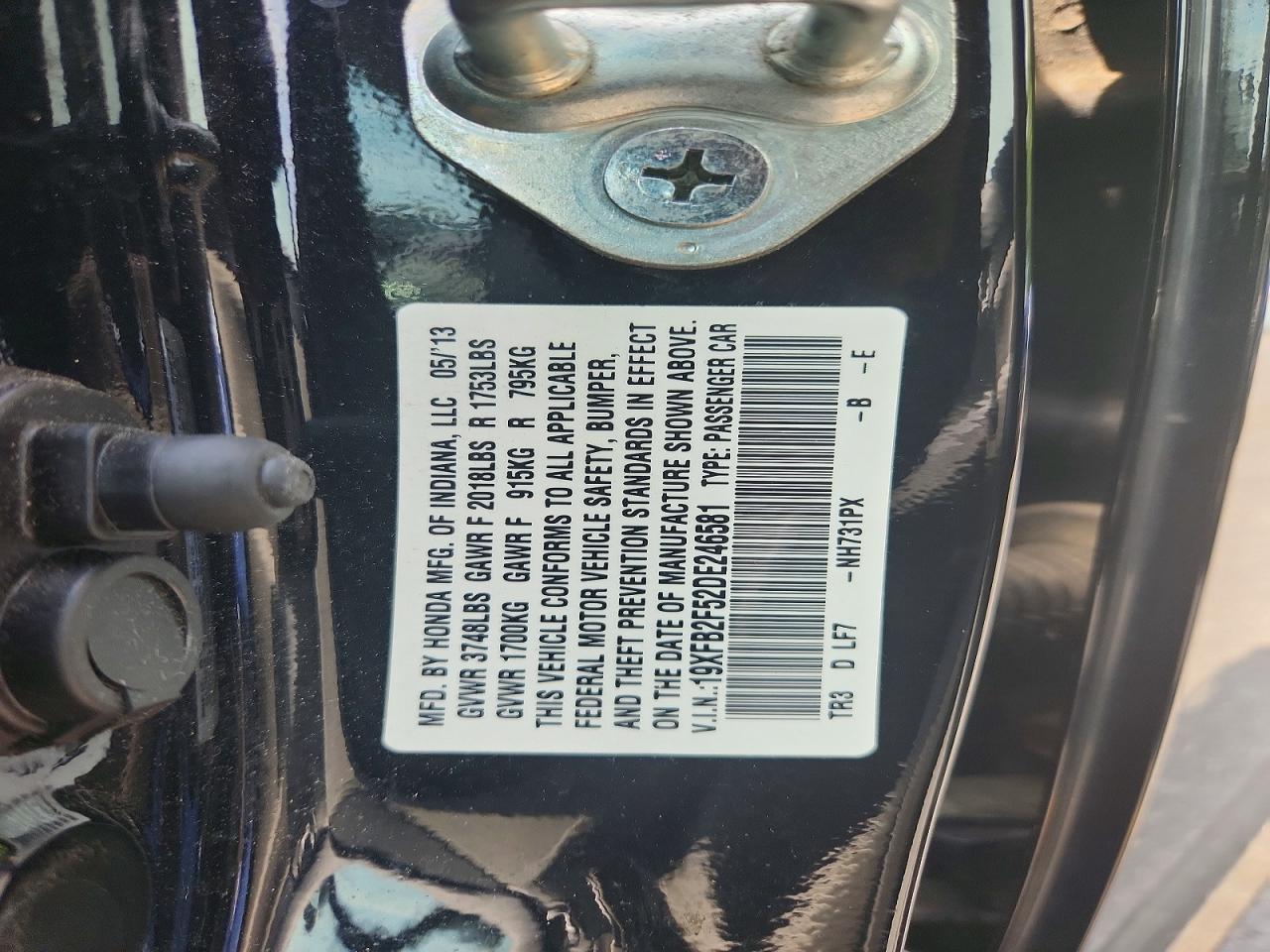 2013 HONDA CIVIC