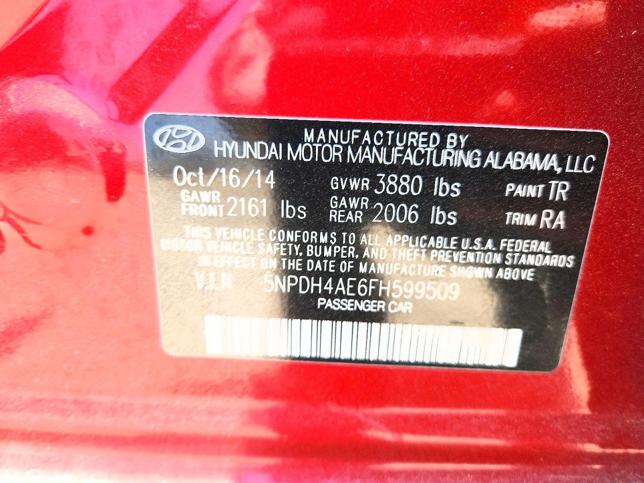 2015 HYUNDAI ELANTRA