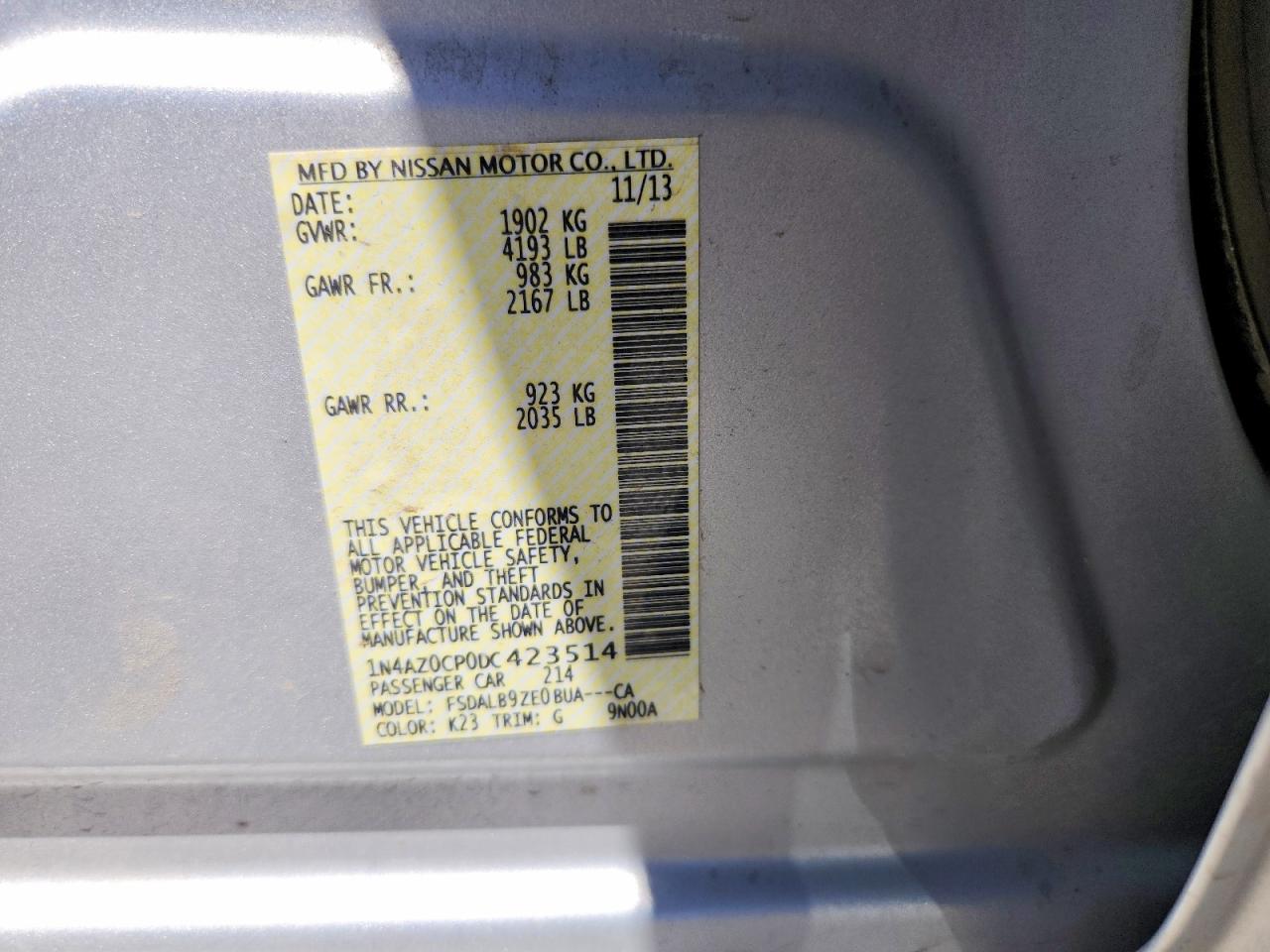 2013 NISSAN LEAF