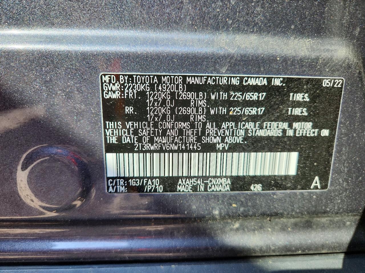 2022 TOYOTA RAV4