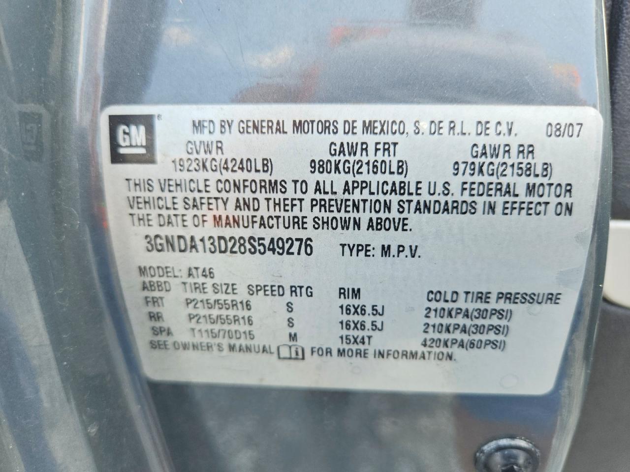 2008 CHEVROLET ALL Models