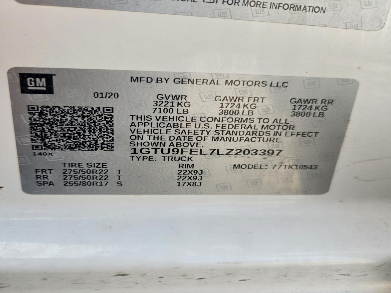 2020 GMC SIERRA