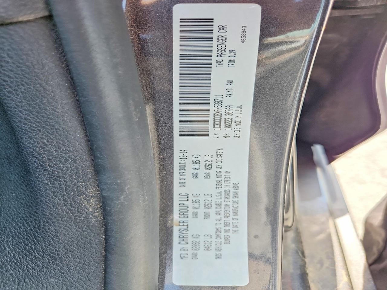 2015 CHRYSLER 200