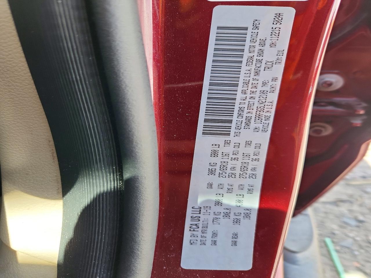 2020 RAM 1500