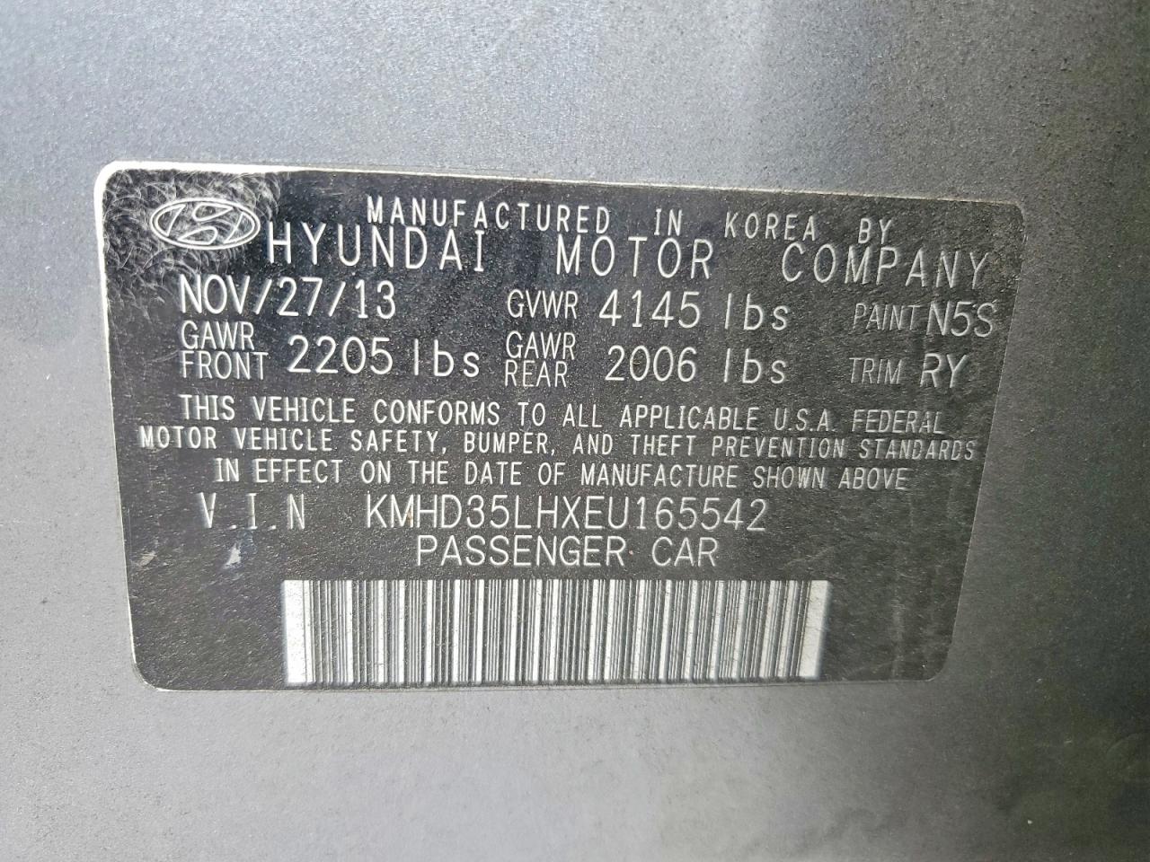2014 HYUNDAI ELANTRA