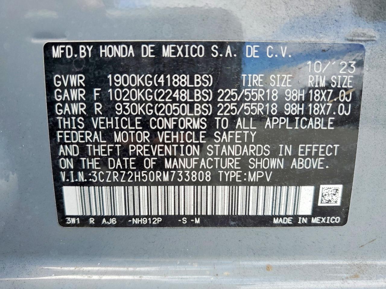 2024 HONDA HR-V