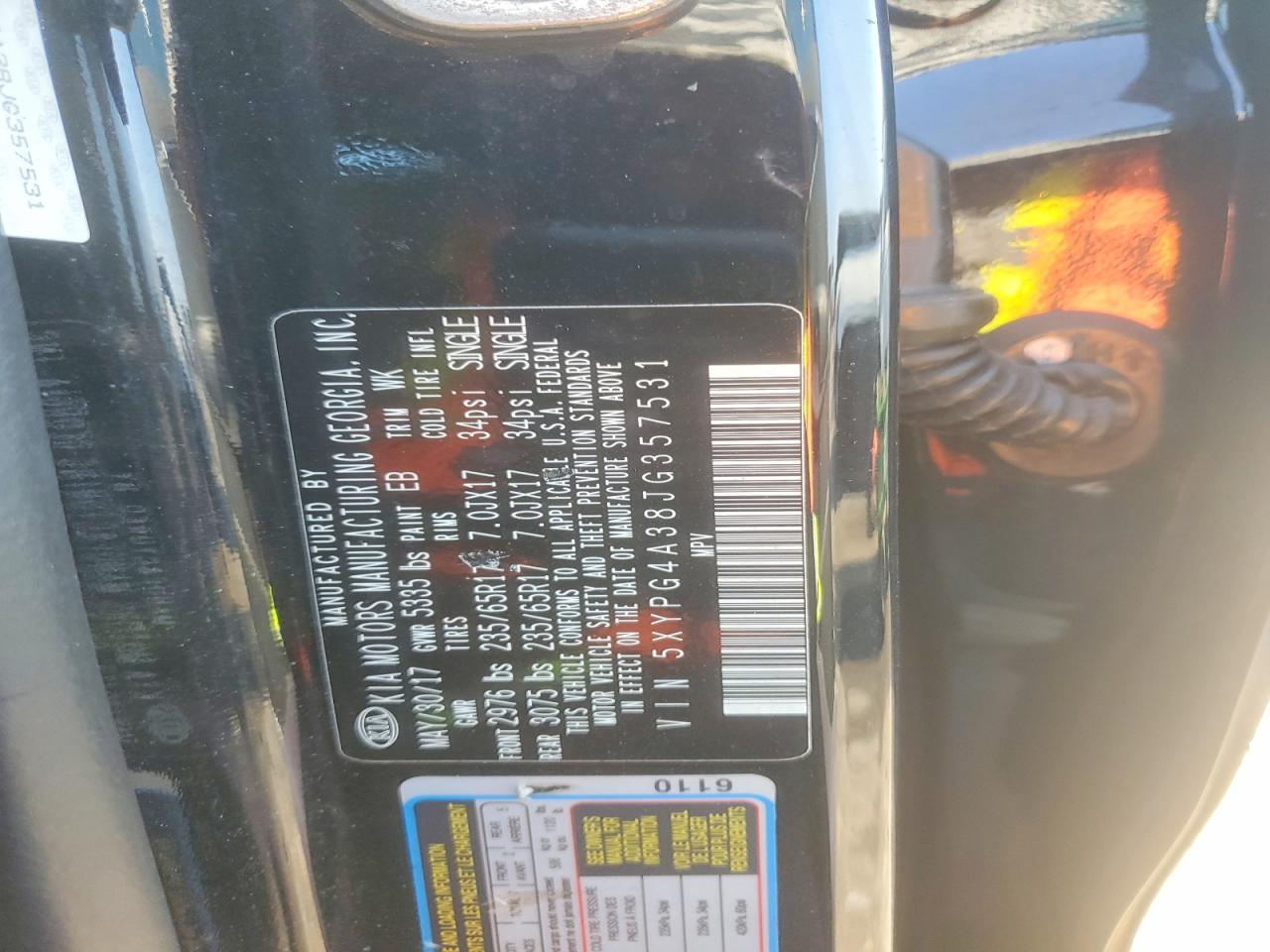 2018 KIA SORENTO