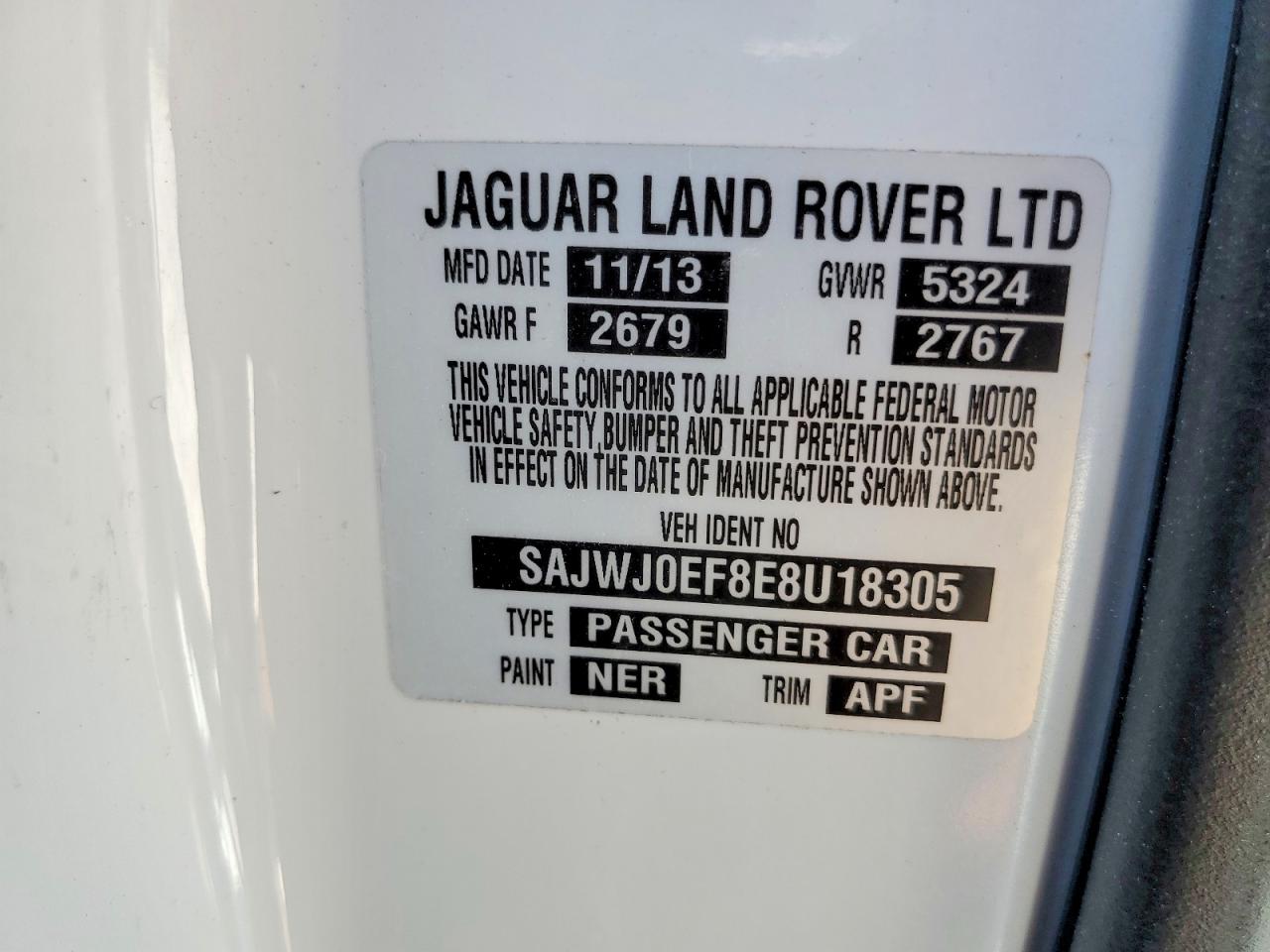 2014 JAGUAR XF