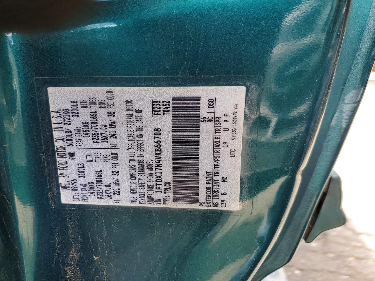 1997 FORD F-150 STAN
