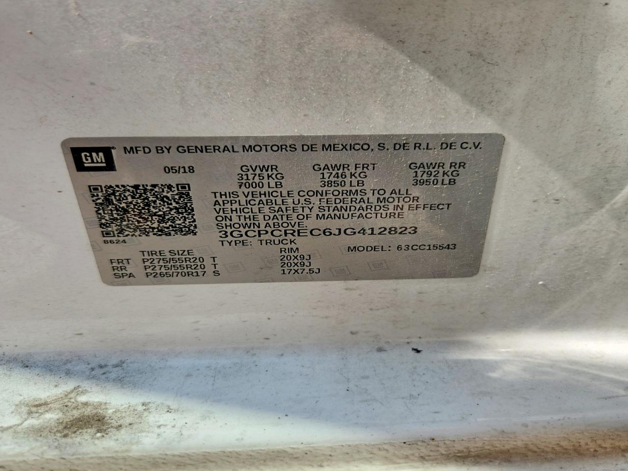 2018 CHEVROLET SILVERADO
