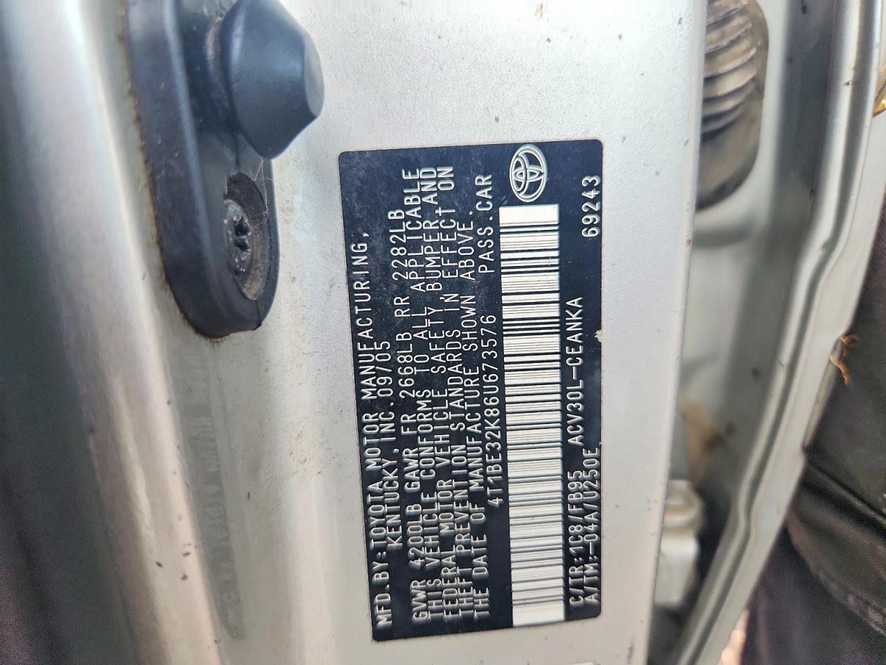 2006 TOYOTA CAMRY