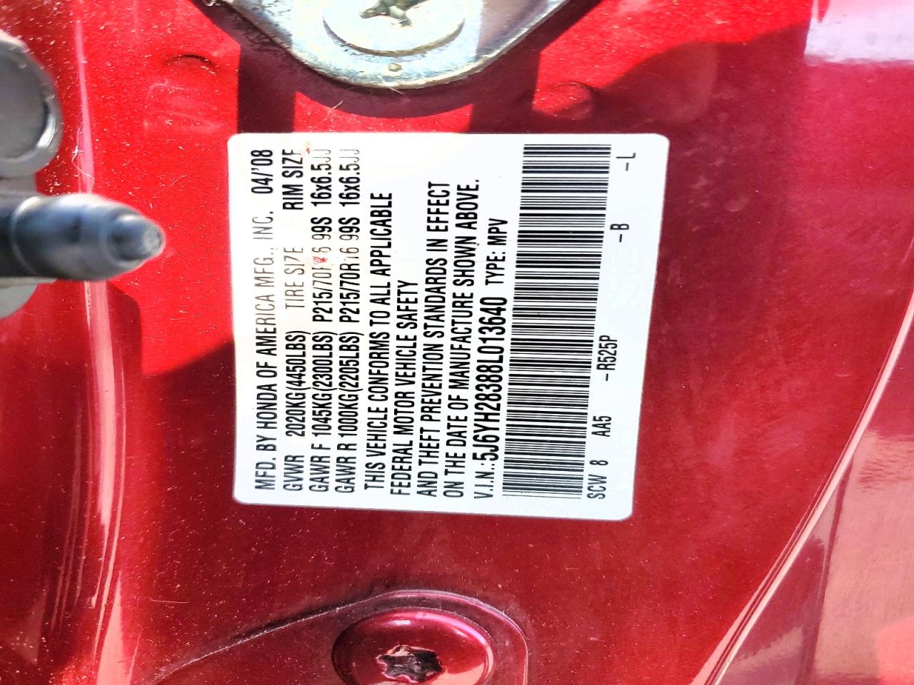 2008 HONDA ELEMENT