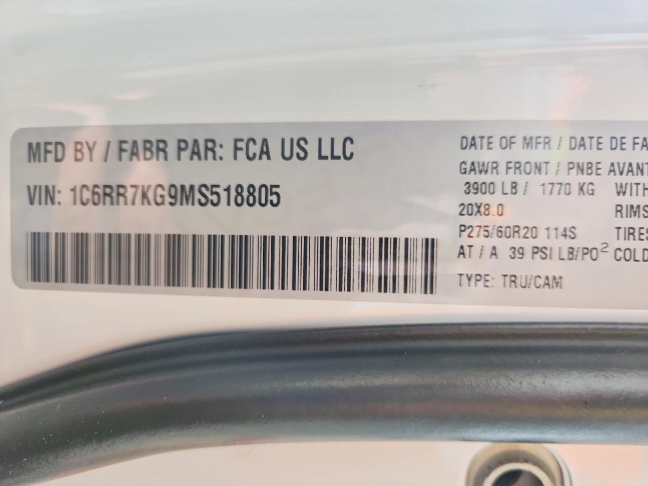 2021 RAM 1500