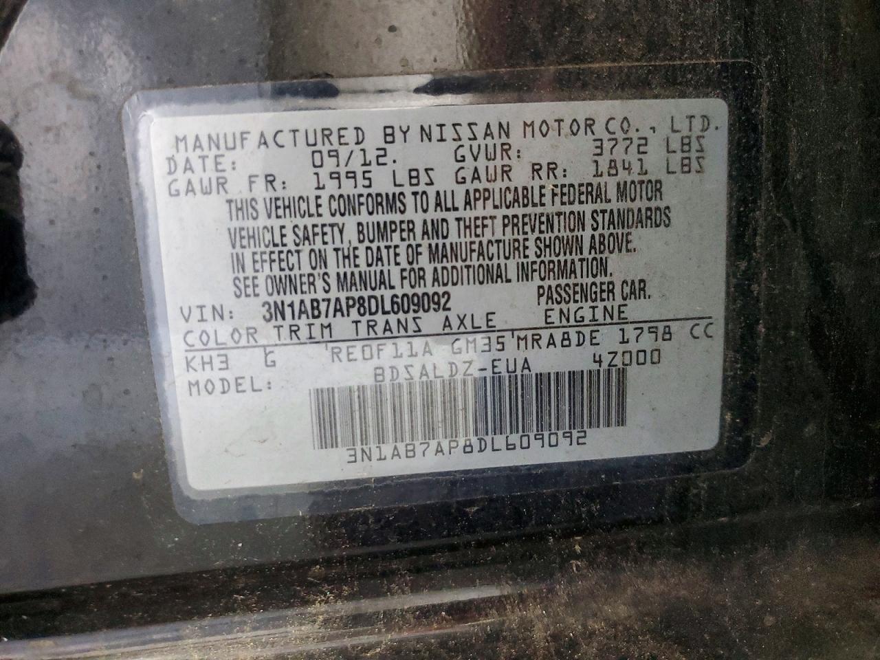 2013 NISSAN SENTRA