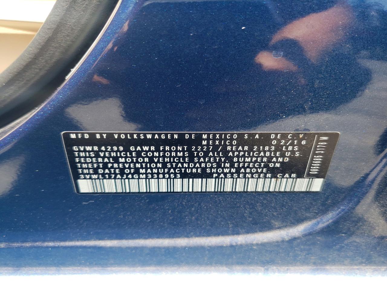 2016 VOLKSWAGEN JETTA