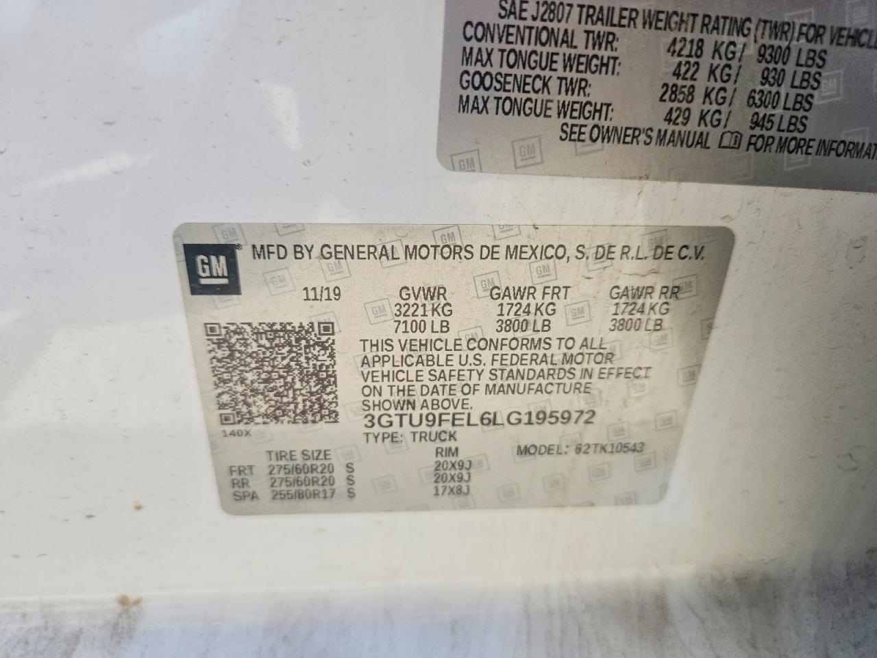 2020 GMC SIERRA