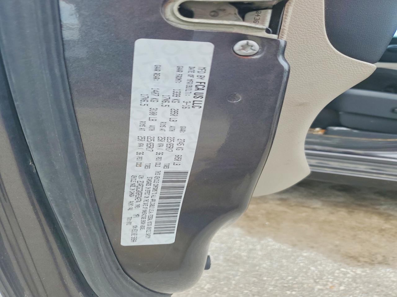 2016 DODGE CARAVAN