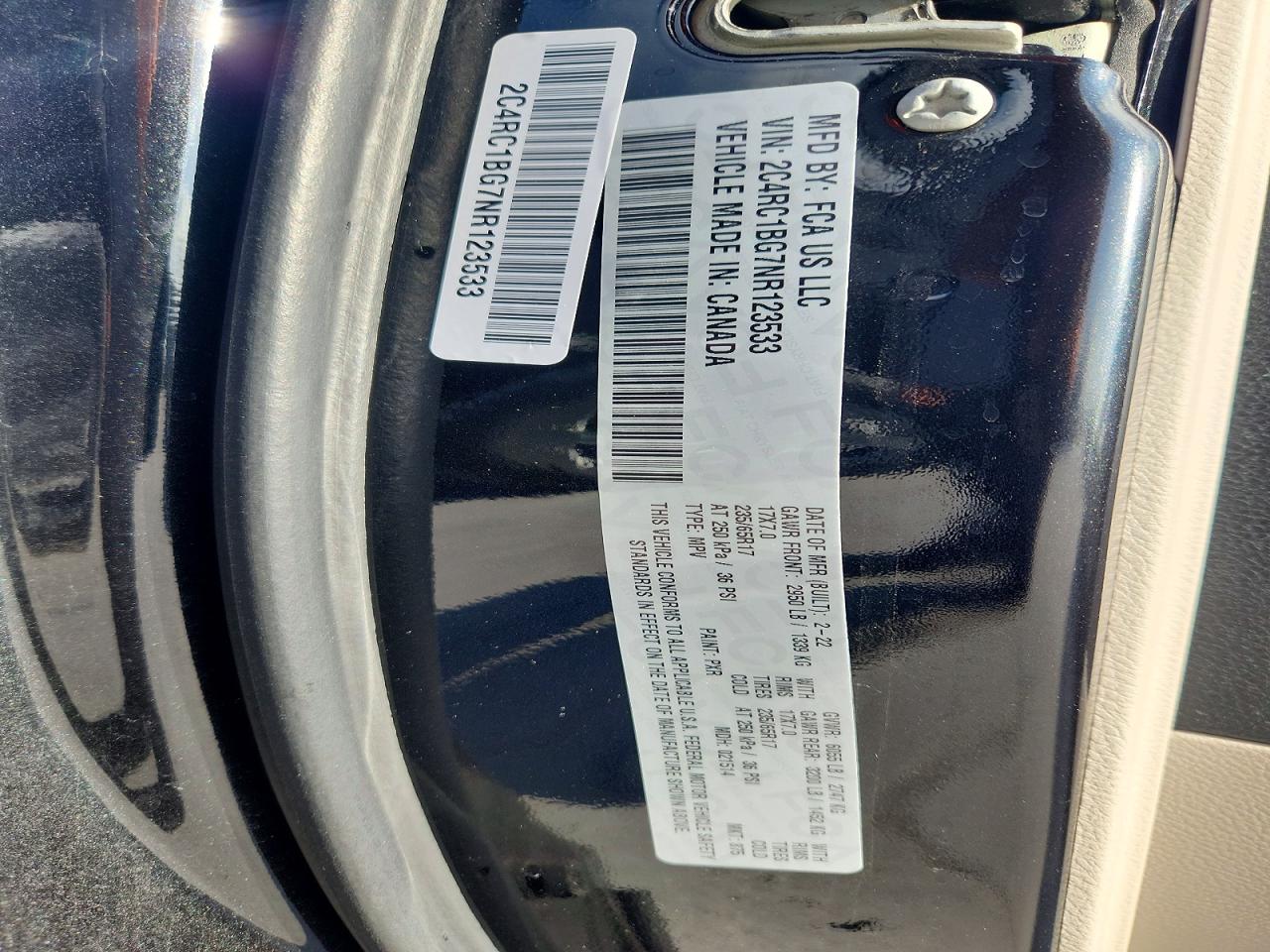 2022 CHRYSLER PACIFICA
